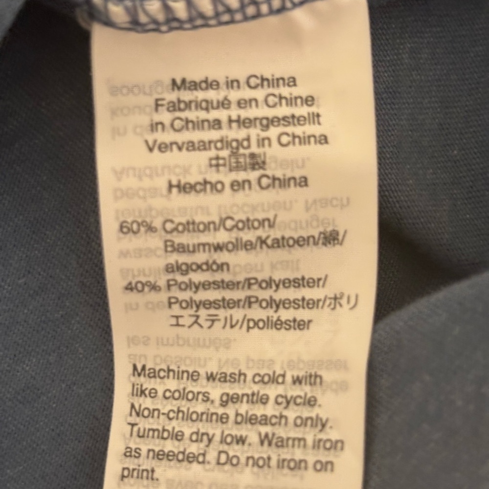 J. Crew Blue Short Sleeve Tee with Graphic Design - Picture 3 of 8